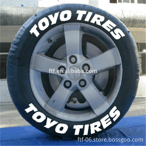 Inflatable tire display